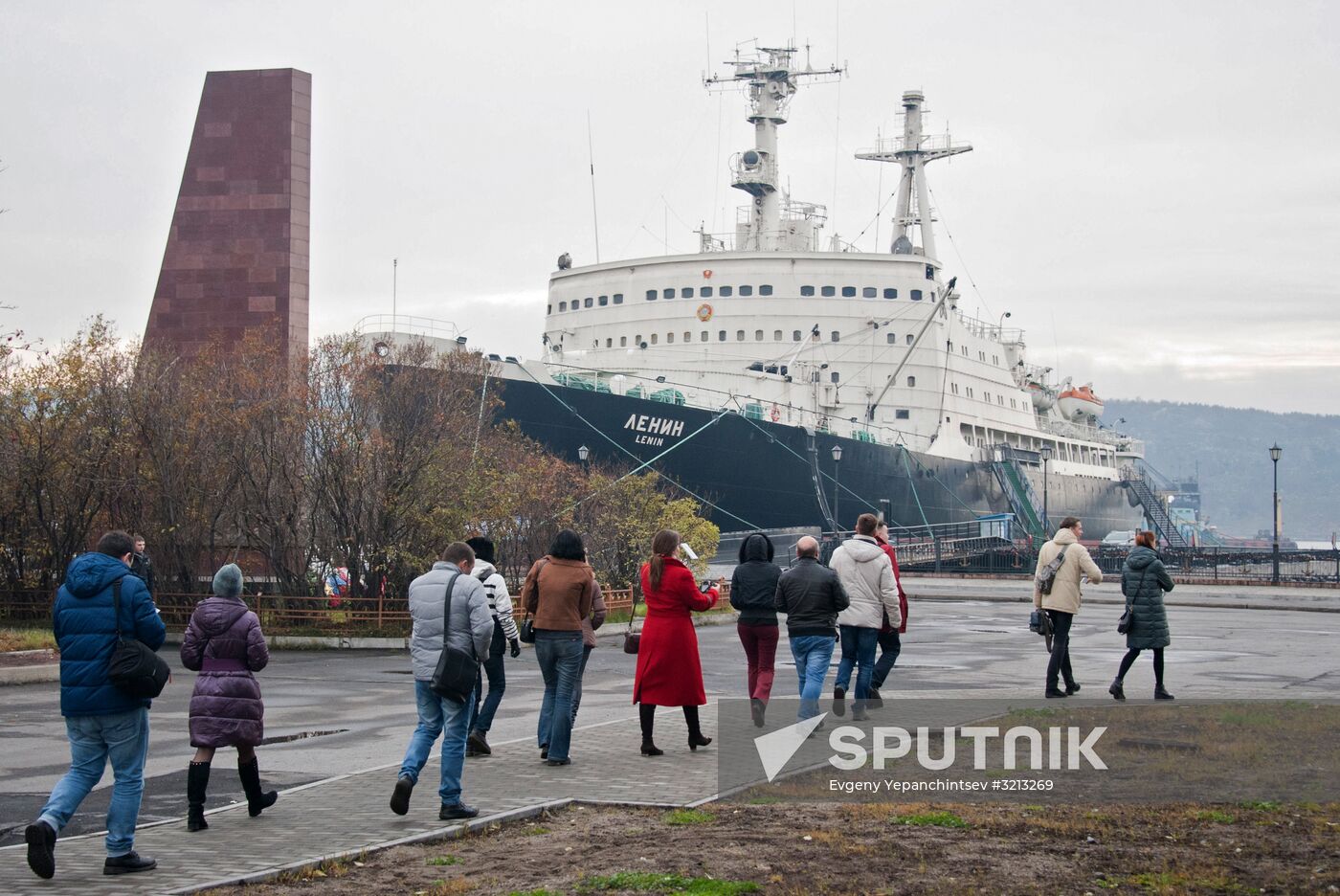 Historic icebreaker museum "Lenin" in Murmansk