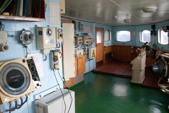 Historic icebreaker museum "Lenin" in Murmansk