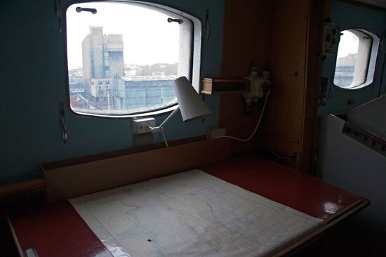 Historic icebreaker museum "Lenin" in Murmansk