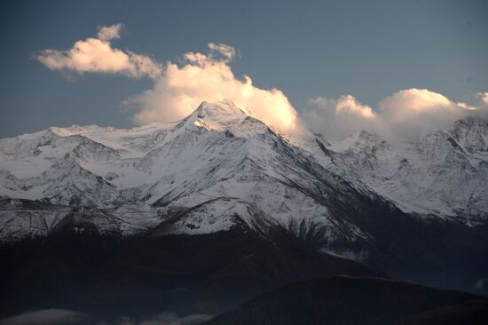 Autumn in mountains of Chechnya