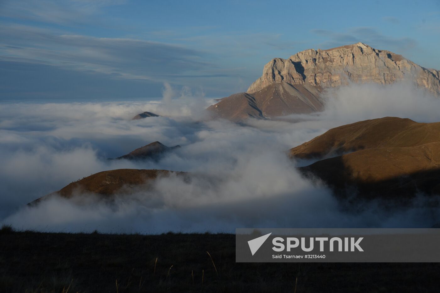 Autumn in mountains of Chechnya