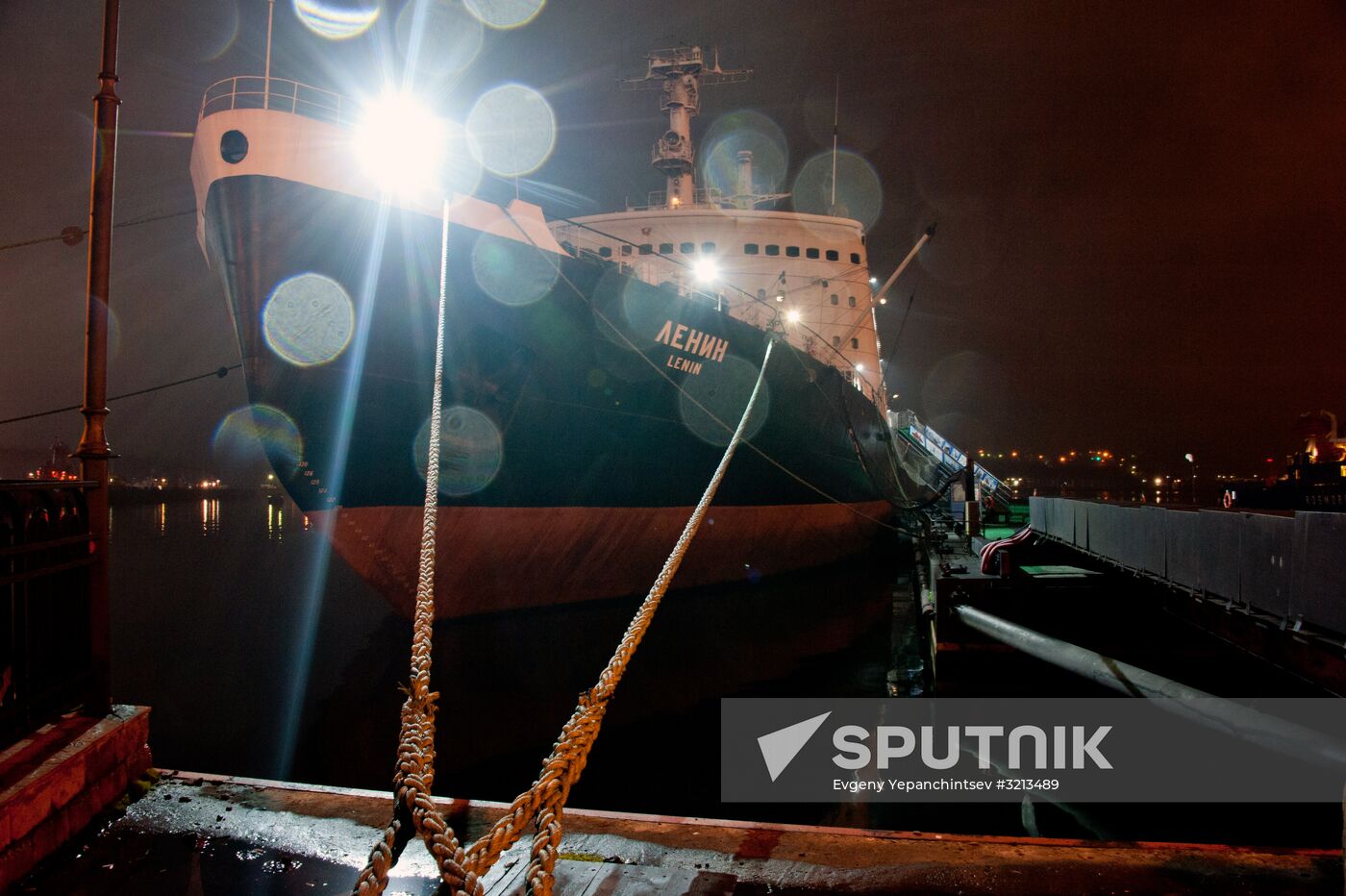 Historic icebreaker museum "Lenin" in Murmansk