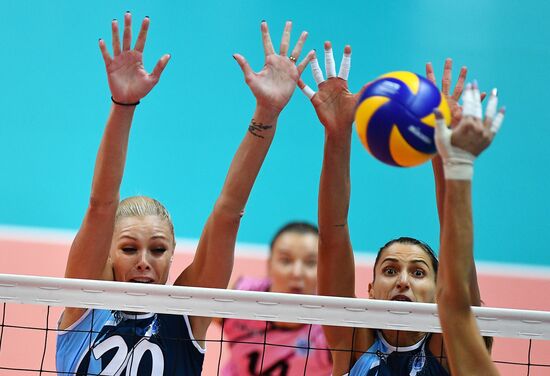 Volleyball. Russian Women's Super League. Dynamo Moscow vs. Dynamo Kazan