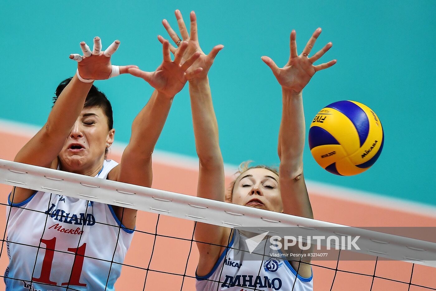 Volleyball. Russian Women's Super League. Dynamo Moscow vs. Dynamo Kazan