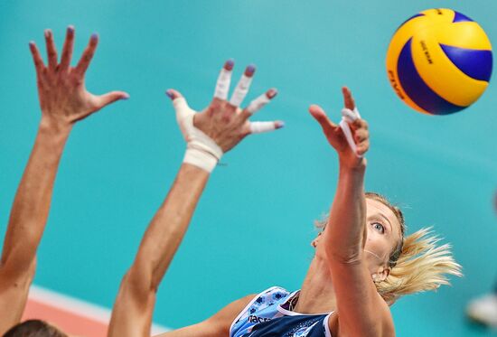 Volleyball. Russian Women's Super League. Dynamo Moscow vs. Dynamo Kazan