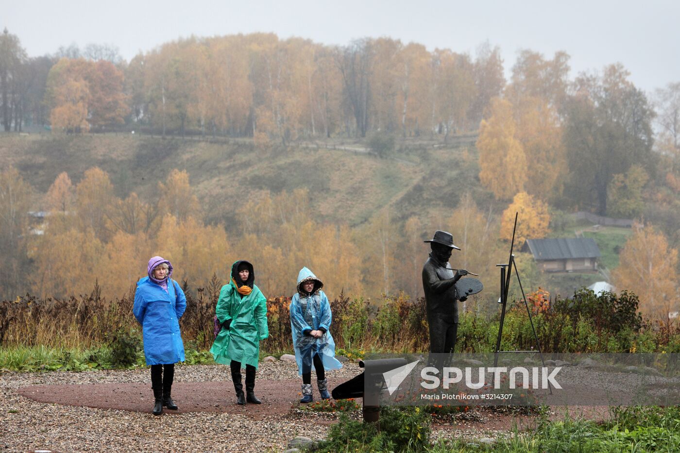 Golden autumn in Plyos, Russia