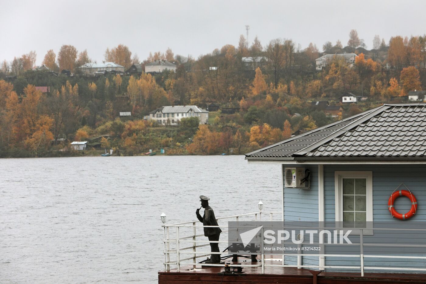 Golden autumn in Plyos, Russia