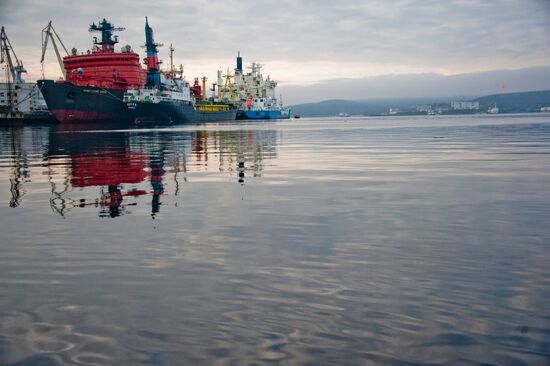Nuclear-powered icebreakers in Murmansk