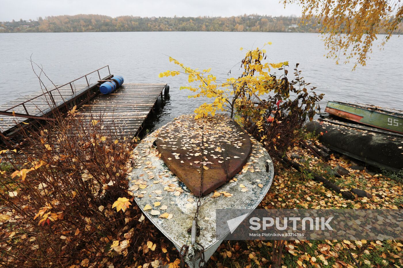 Golden autumn in Plyos, Russia