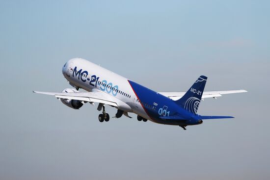 MC-21 aircraft performs its first flight from Irkutsk to Zhukovsky