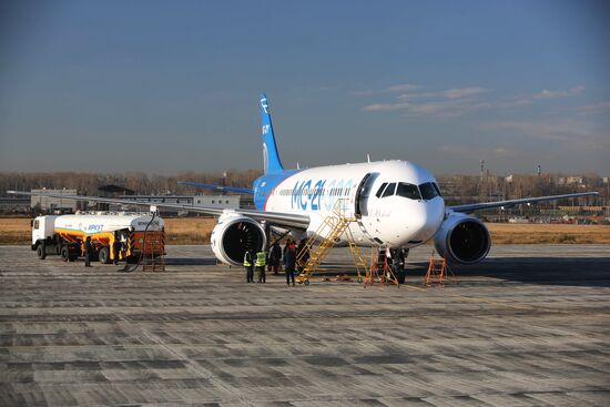 MC-21 aircraft performs its first flight from Irkutsk to Zhukovsky