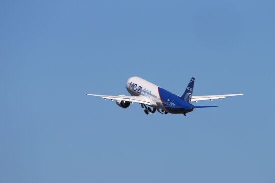 MC-21 aircraft performs its first flight from Irkutsk to Zhukovsky