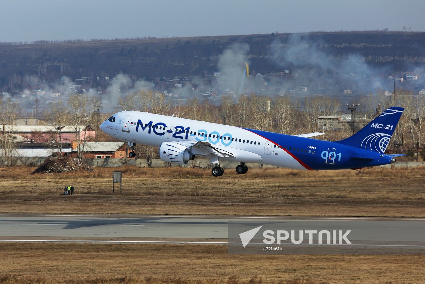 MC-21 aircraft performs its first flight from Irkutsk to Zhukovsky
