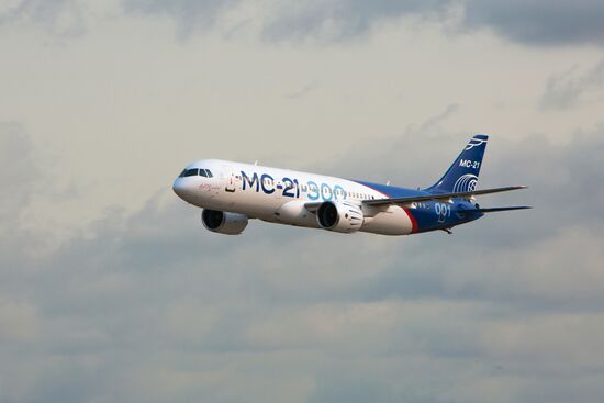 MC-21 aircraft performs its first flight from Irkutsk to Zhukovsky