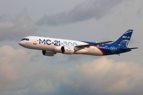 MC-21 aircraft performs its first flight from Irkutsk to Zhukovsky