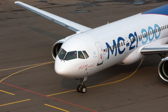 MC-21 aircraft performs its first flight from Irkutsk to Zhukovsky