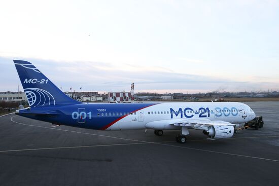 MC-21 aircraft performs its first flight from Irkutsk to Zhukovsky