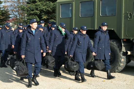 Conscripts are sent to the Army