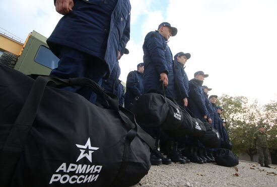 Conscripts are sent to the Army