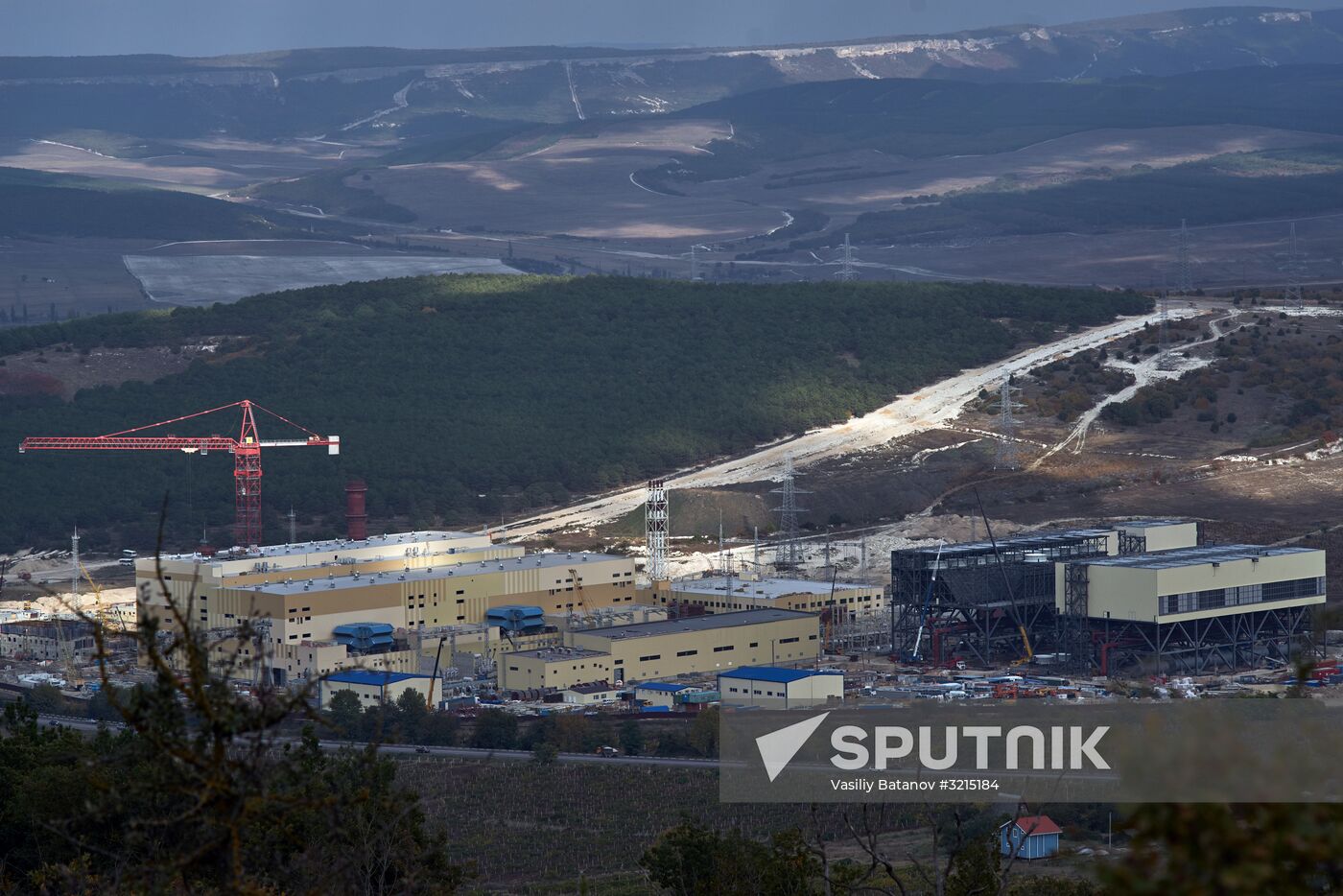 Power plant under construction on Fedyukhin Heights outside Sevastopol