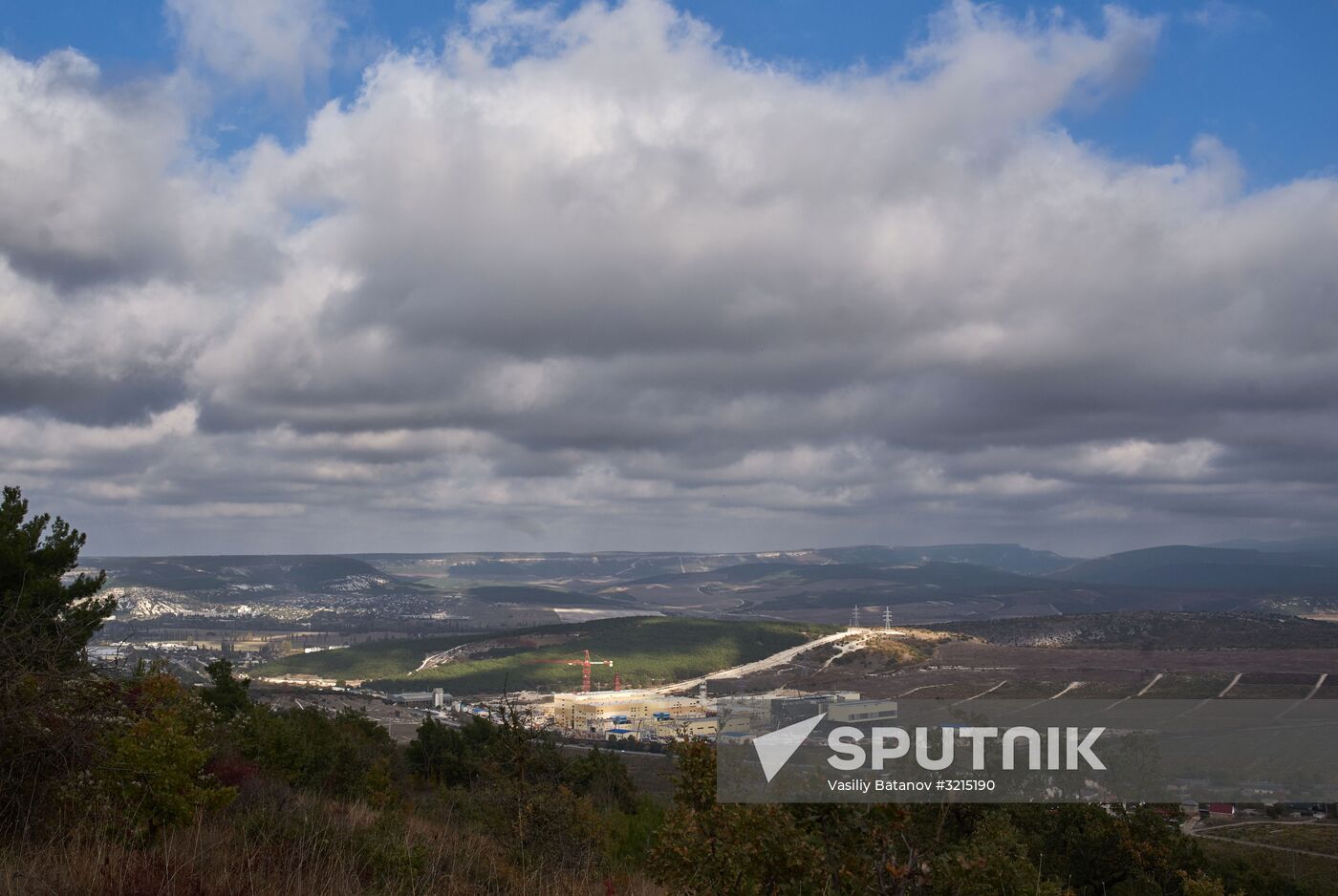 Power plant under construction on Fedyukhin Heights outside Sevastopol