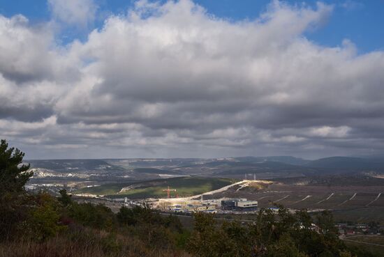 Power plant under construction on Fedyukhin Heights outside Sevastopol