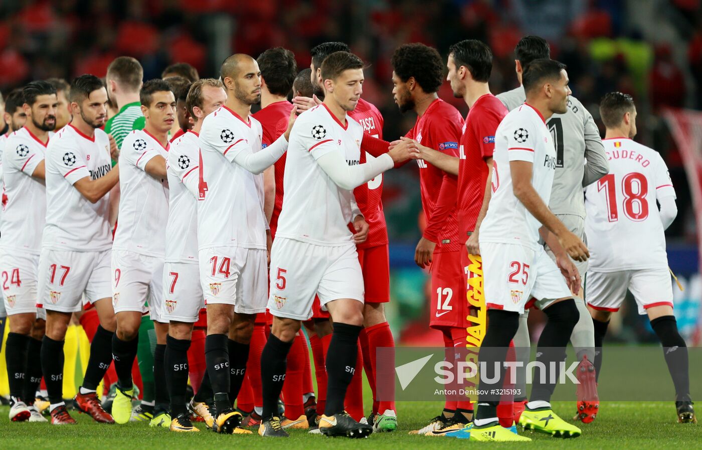 Football. UEFA Champions League. Spartak vs. Sevilla