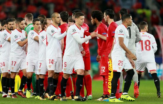 Football. UEFA Champions League. Spartak vs. Sevilla