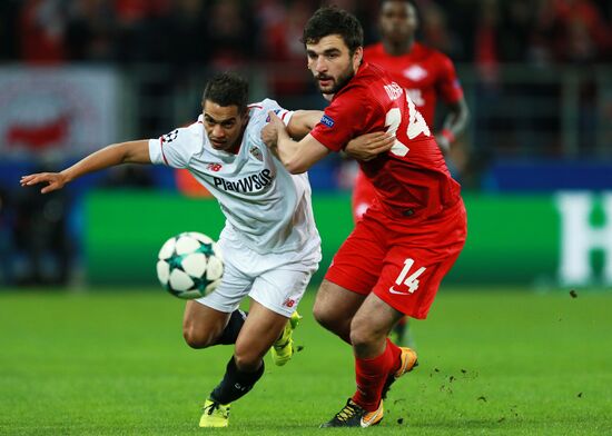 Football. UEFA Champions League. Spartak vs. Sevilla