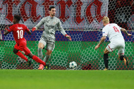 Football. UEFA Champions League. Spartak vs. Sevilla
