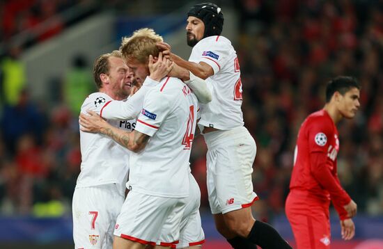 Football. UEFA Champions League. Spartak vs. Sevilla