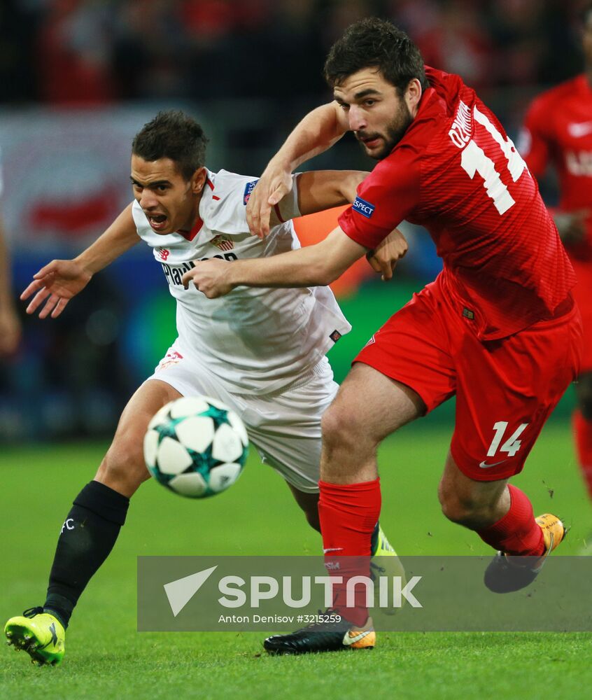 Football. UEFA Champions League. Spartak vs. Sevilla