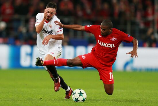 Football. UEFA Champions League. Spartak vs. Sevilla