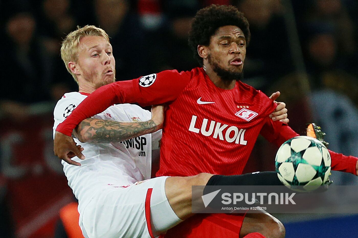 Football. UEFA Champions League. Spartak vs. Sevilla