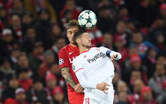 Football. UEFA Champions League. Spartak vs. Sevilla