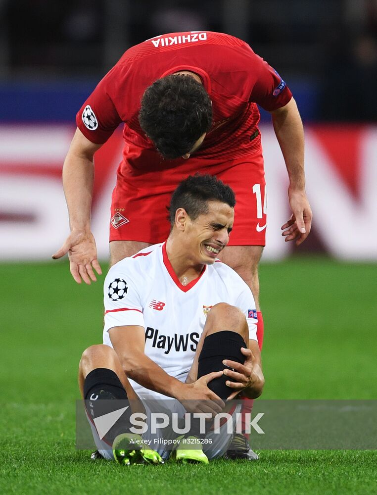 Football. UEFA Champions League. Spartak vs. Sevilla