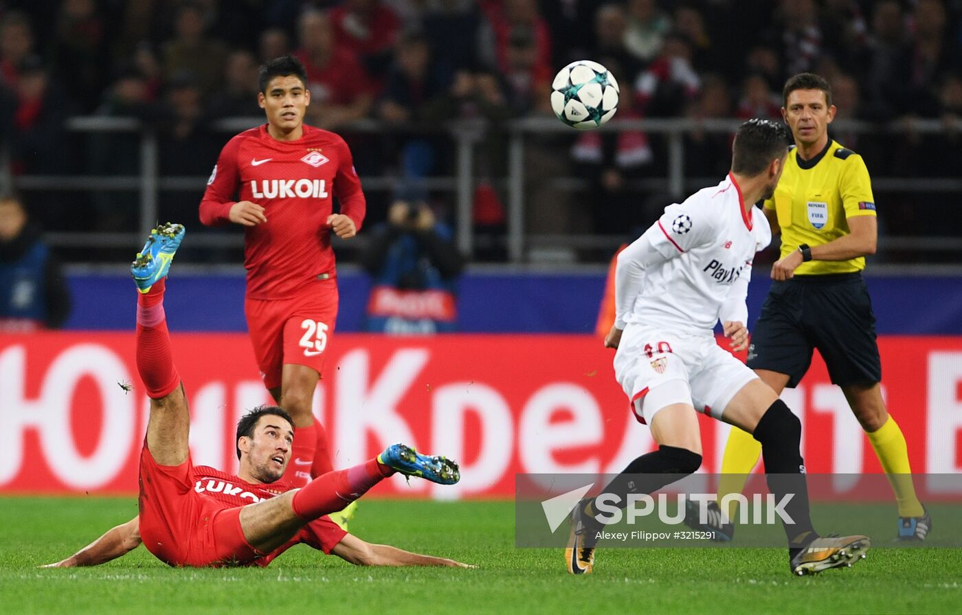 Football. UEFA Champions League. Spartak vs. Sevilla