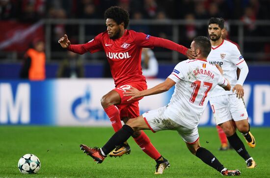 Football. UEFA Champions League. Spartak vs. Sevilla