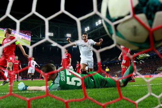 Football. UEFA Champions League. Spartak vs. Sevilla