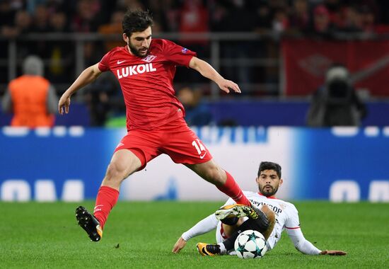 Football. UEFA Champions League. Spartak vs. Sevilla