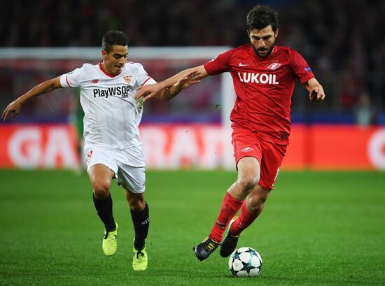 Football. UEFA Champions League. Spartak vs. Sevilla