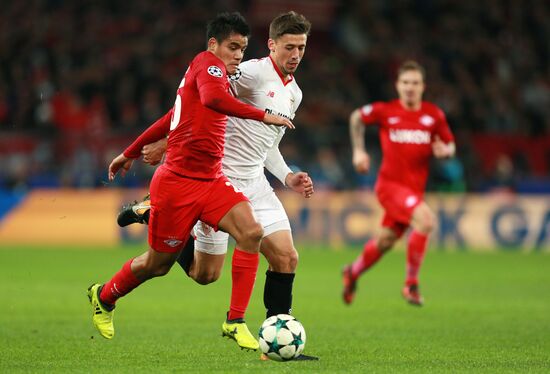 Football. UEFA Champions League. Spartak vs. Sevilla