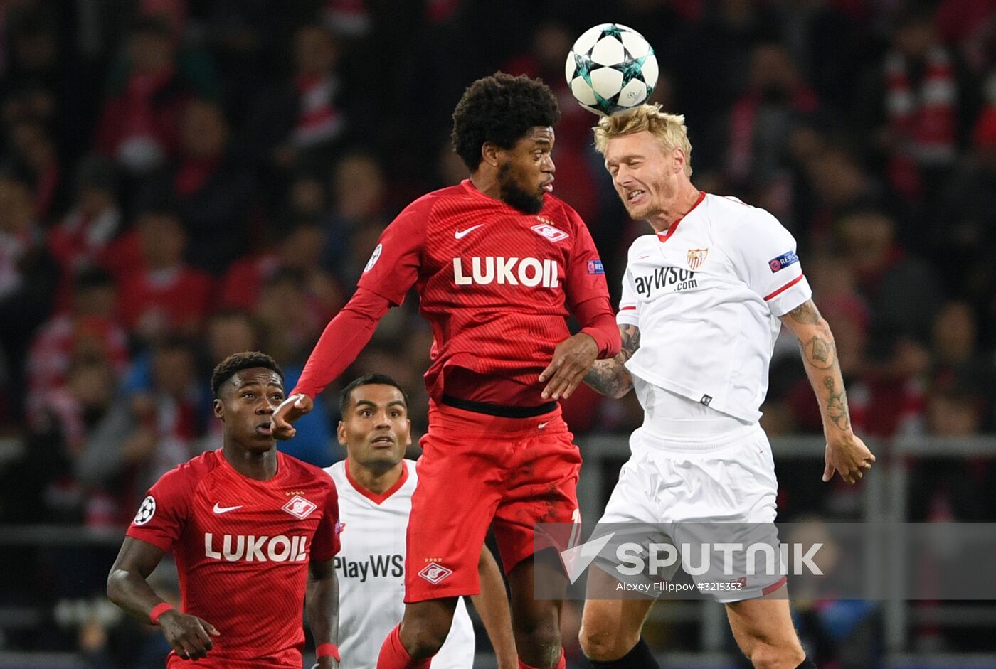 Football. UEFA Champions League. Spartak vs. Sevilla