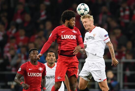 Football. UEFA Champions League. Spartak vs. Sevilla