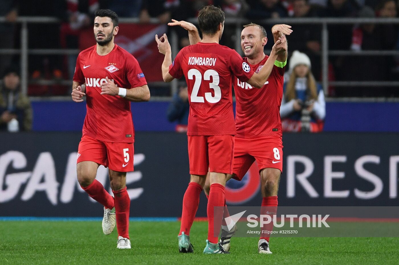 Football. UEFA Champions League. Spartak vs. Sevilla