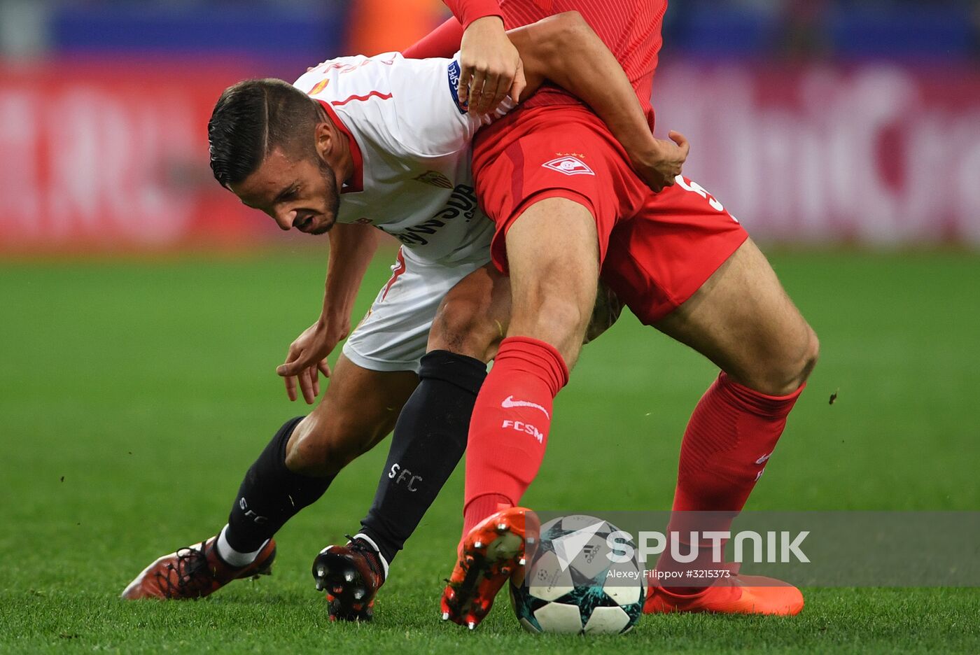 Football. UEFA Champions League. Spartak vs. Sevilla