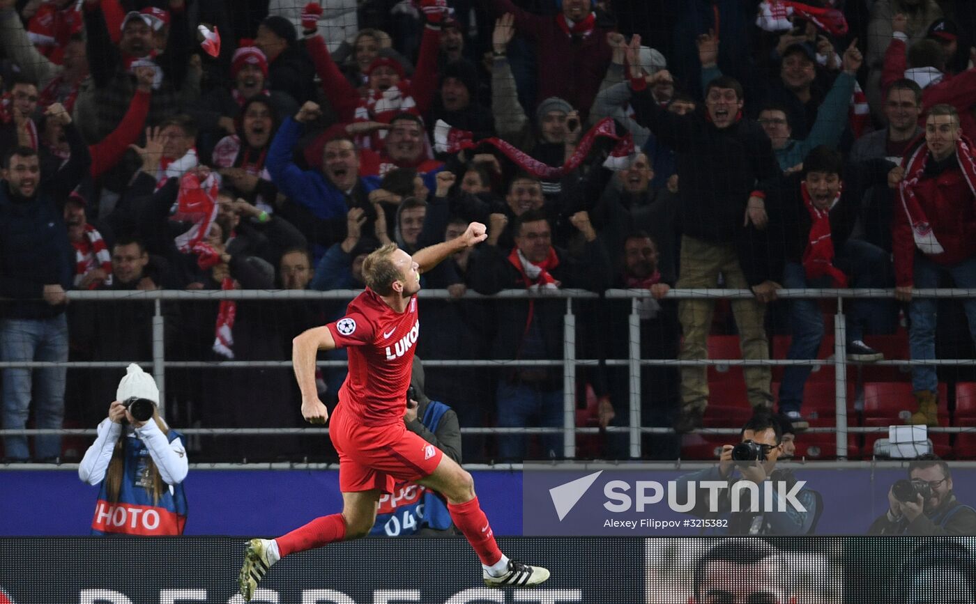 Football. UEFA Champions League. Spartak vs. Sevilla