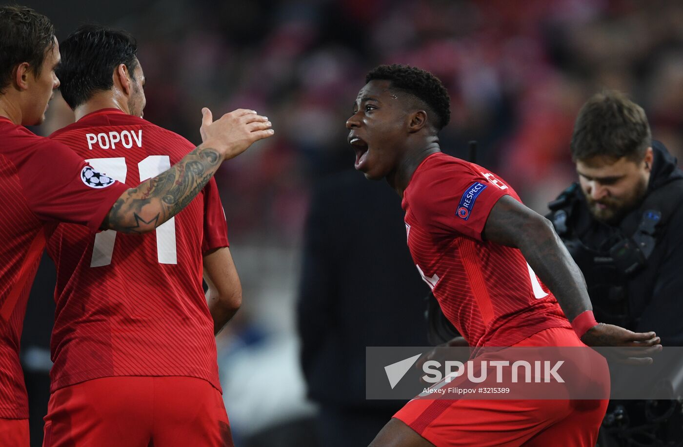 Football. UEFA Champions League. Spartak vs. Sevilla