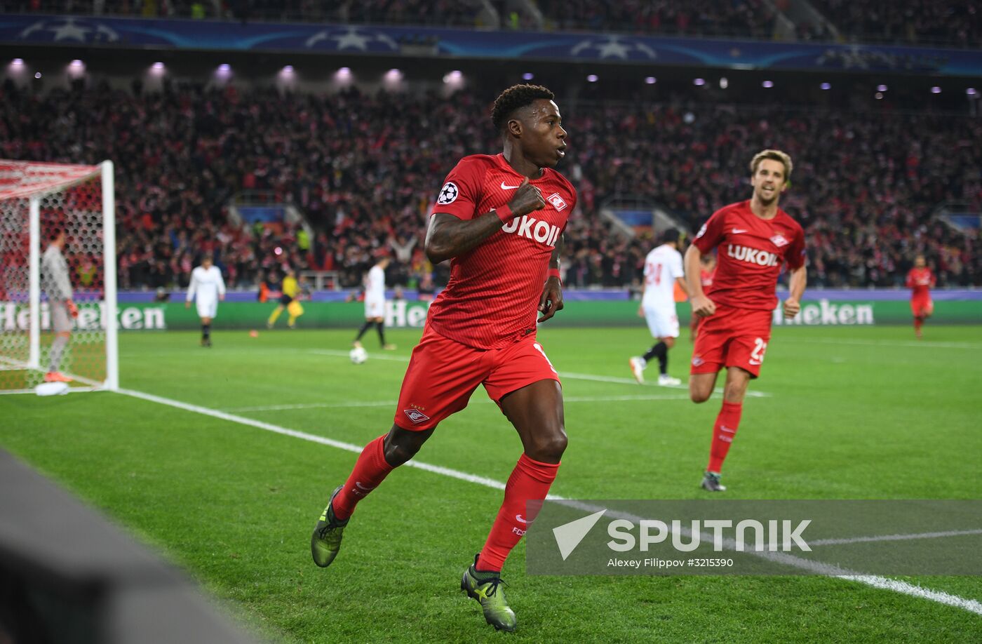 Football. UEFA Champions League. Spartak vs. Sevilla