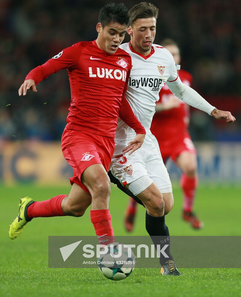Football. UEFA Champions League. Spartak vs. Sevilla